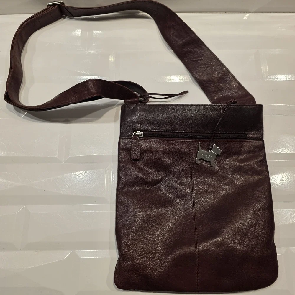 Radley London Womens Pockets Icon Leather Crossbody Bag In‎ Brown Purse